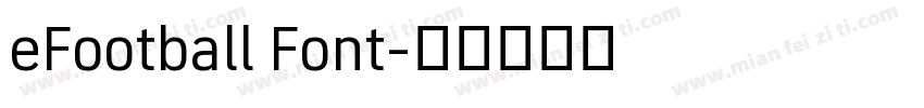 eFootball Font字体转换